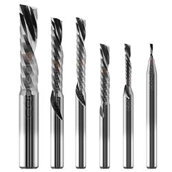 fresa downcut 1 corte para plasticos