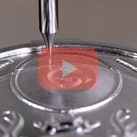 Micro Fresa usinando aço inox 305